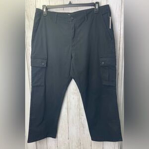 Amazon essentials Men's Black Cargo Pants 36wX25